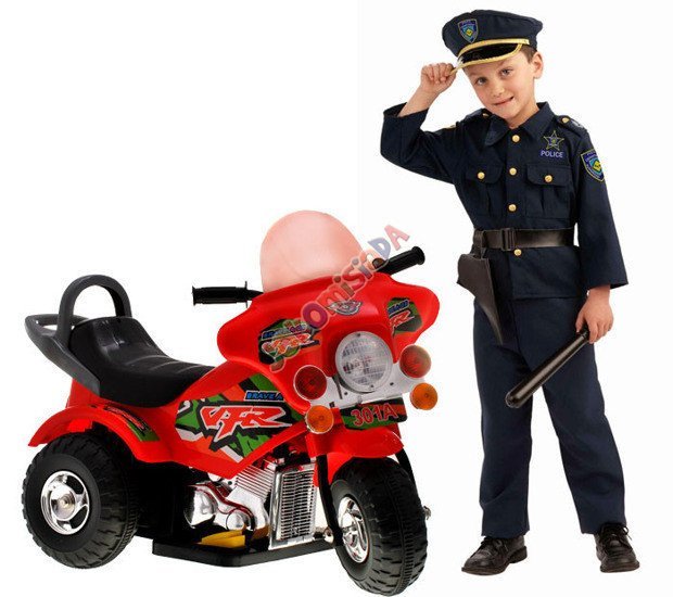 Fajny MOTOR motorek POLICJA dla maluszka PA0040 