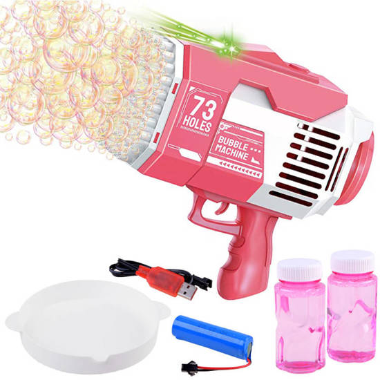 Toy Bazooka Gun For Releasing Soap Bubbles ZA4417 Pink | Toys \ Bubbles ...