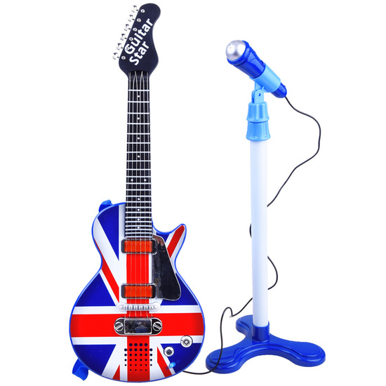 childs guitar and microphone