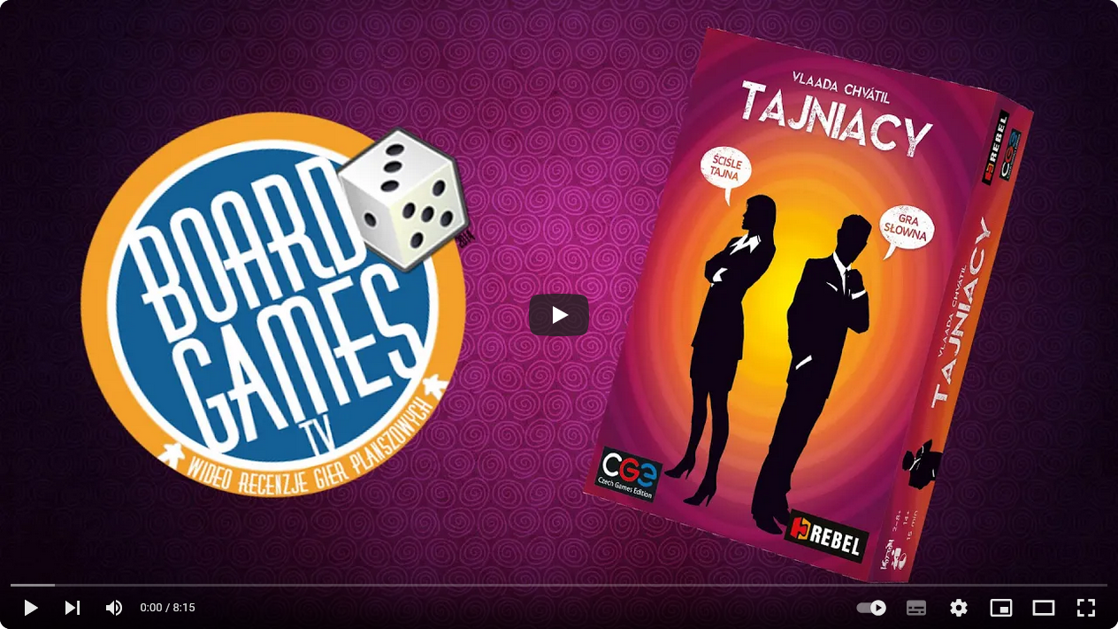  Tajniacy - Planszowa Gra Roku 2016 - recenzja wideo 