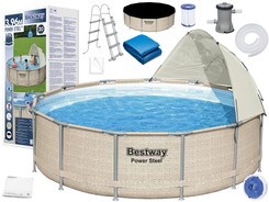 Bestway pool Frame 396x107cm 14in1 roof 5614V