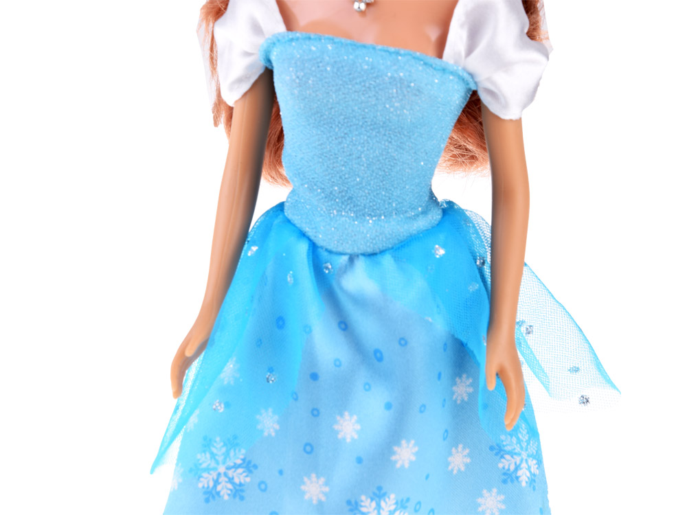 Anlily Doll with long hair in a blue fairy tale dress ZA4306