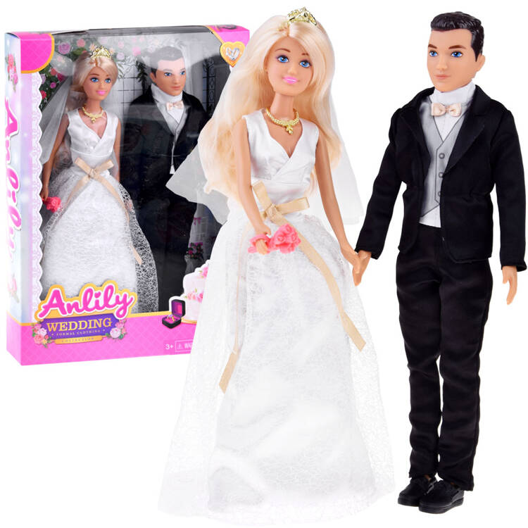 Anlily lovely bride and groom Dolls wedding wedding newlyweds