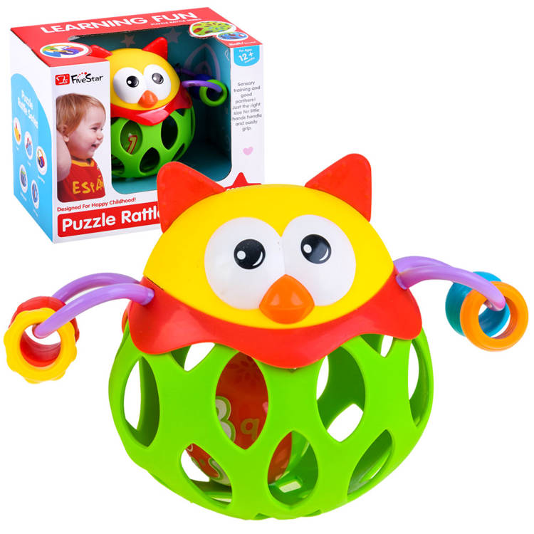 Baby Rattle Toy - Owl Rattle, Estella Baby Toy