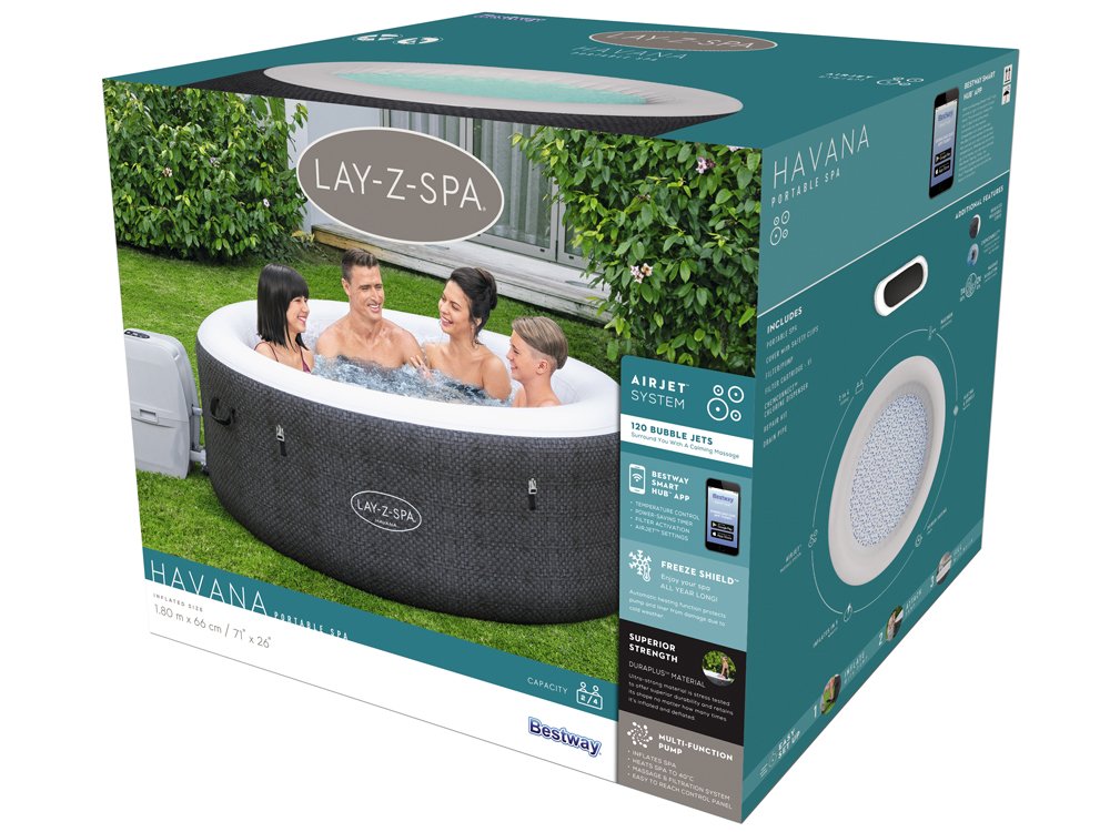 60035 swimming lay-z-spa \\ | Jacuzzi | swimming HAVANA pools Bestway swimming pools pools \\ pools Lay-Z-Spa \\ pools inflatable 180x66cm