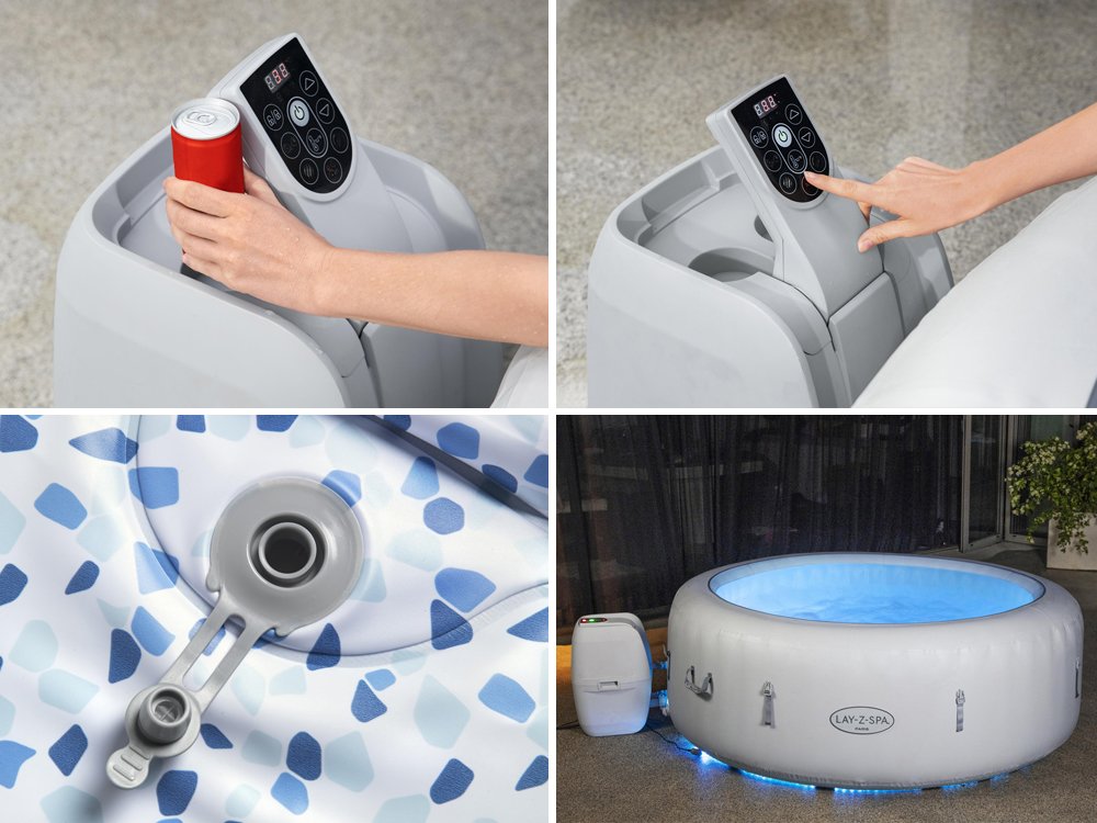 Bestway Jacuzzi Lay-Z-Spa PARIS led 6 people. 60013 | swimming pools ...