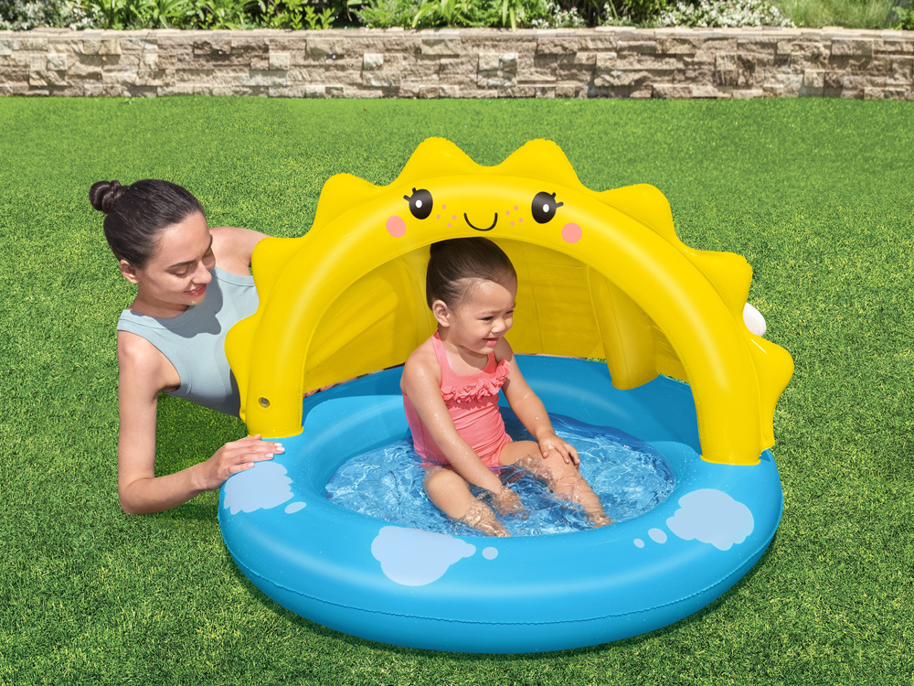 Bestway inflatable pool with sun roof 101cm x 97cm 52637 | swimming ...