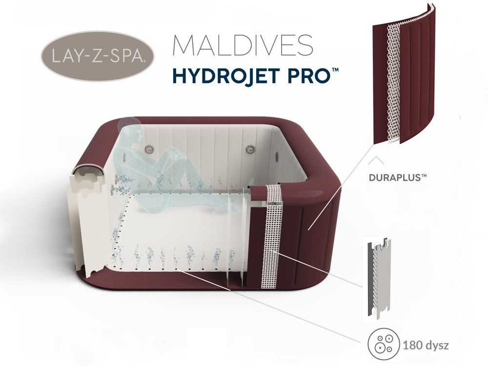 Bestway jacuzzi Lay-Z-Spa Maldives 5 - 7 persons 60033 | swimming pools \  pools swimming pools \ lay-z-spa SPECIAL \ Last delivery News |