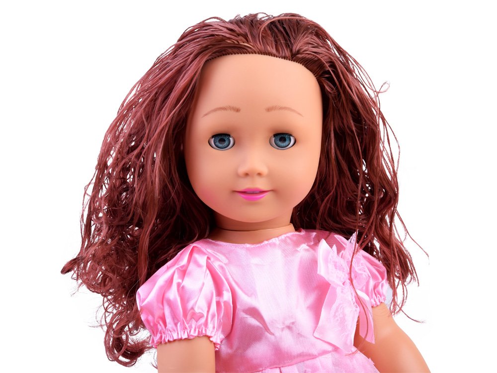 Big doll in a pink dress, height 45cm ZA2480 D | toys \ dolls, dollhouses,  strollers News 3-4 years toys for girls 5-7 years |