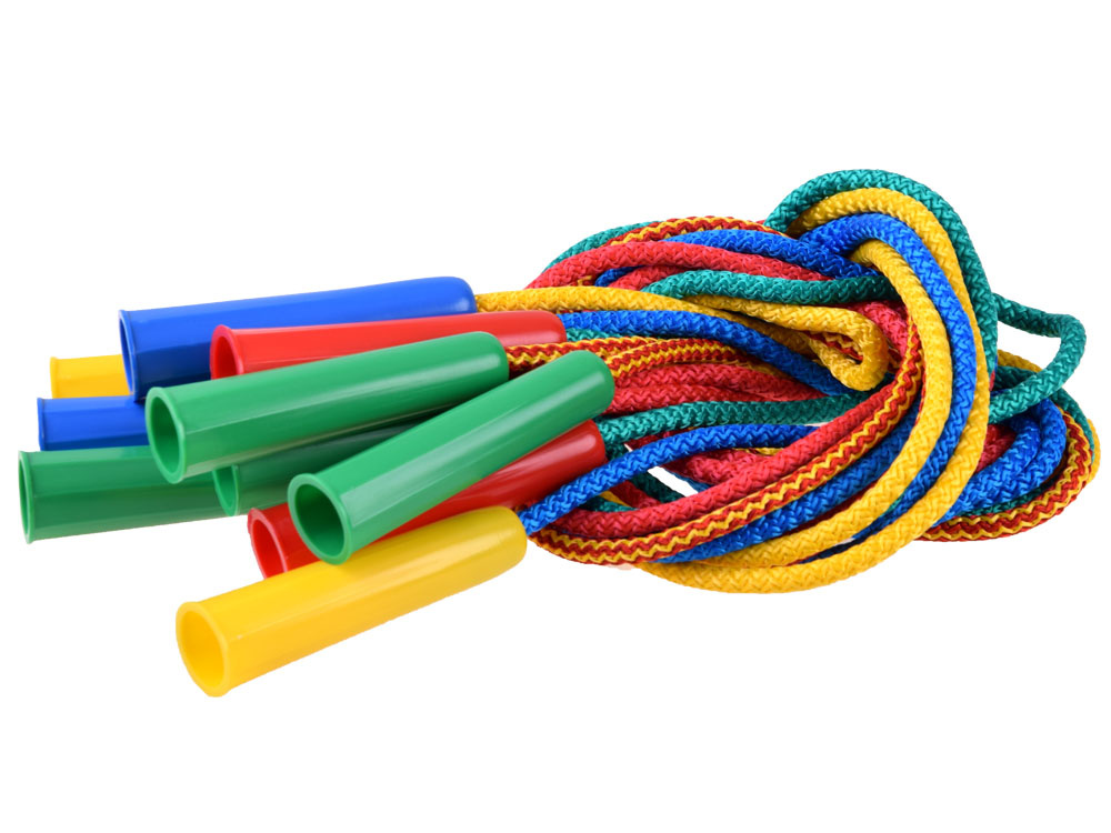 Colorful Skipping rope plastic handles long 206cm SP0736 sport for