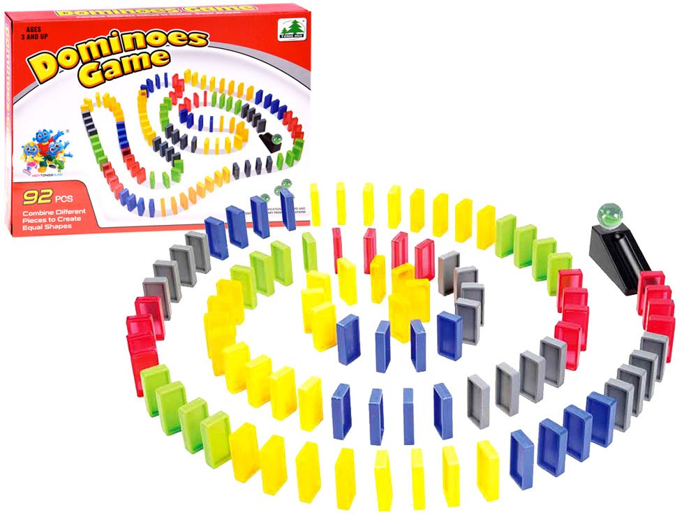 Colorful blocks puzzle Domino 92 elements GR0439 | toys \ games