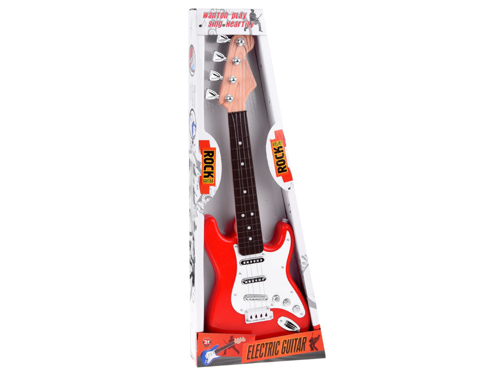 Electric guitar for children, rock guitar sound IN0164 red | toys 