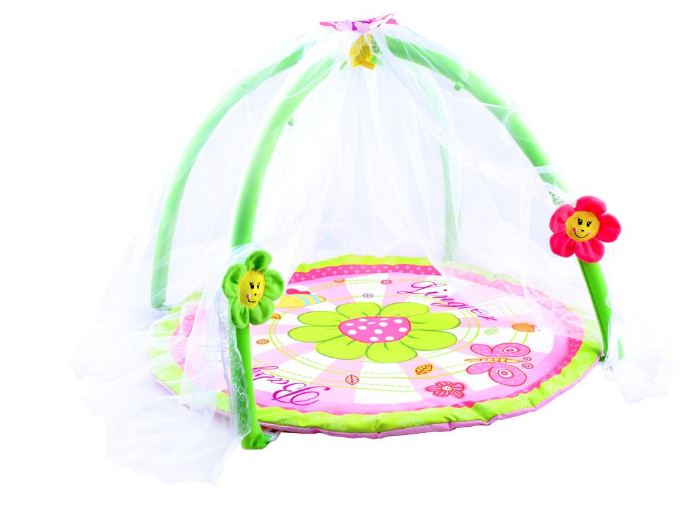 Baby mat with mosquito outlet net