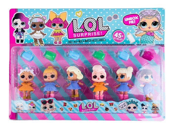 Lol Surprise Doll Set 6pcs Figurines Za2331 