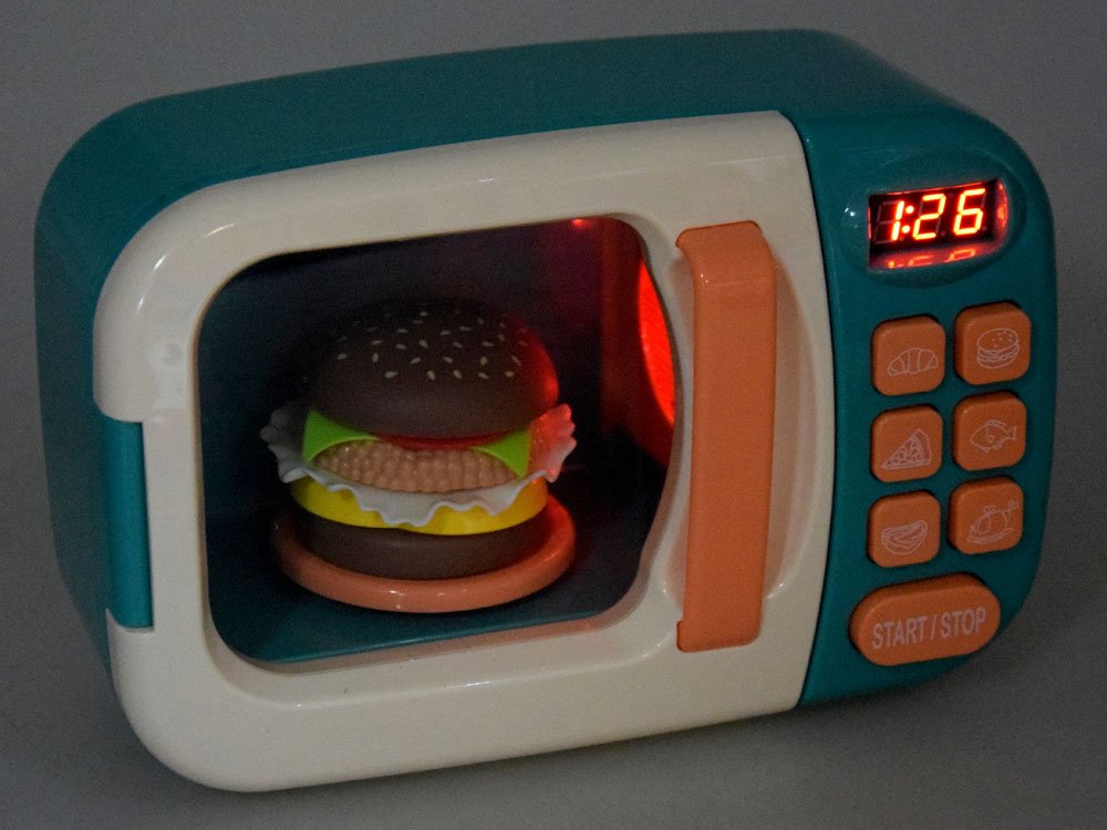 Microwave PLAYSET oven with sound and light, ZA3421 green toys \ kitchens News 34 years toys