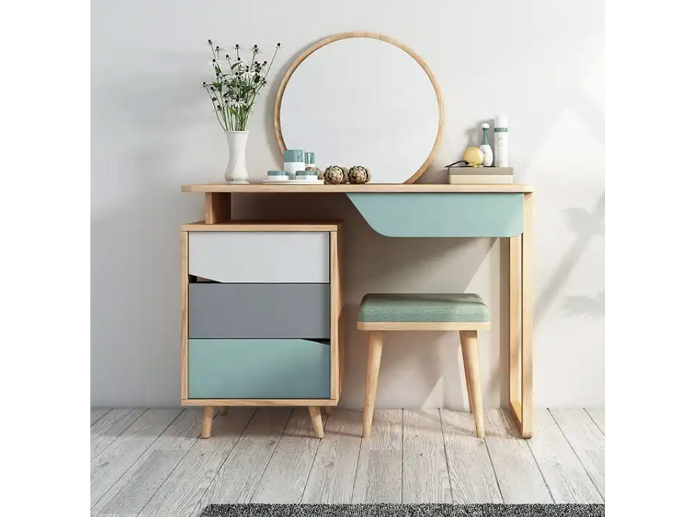 Modern dressing tables with deals mirror and stool