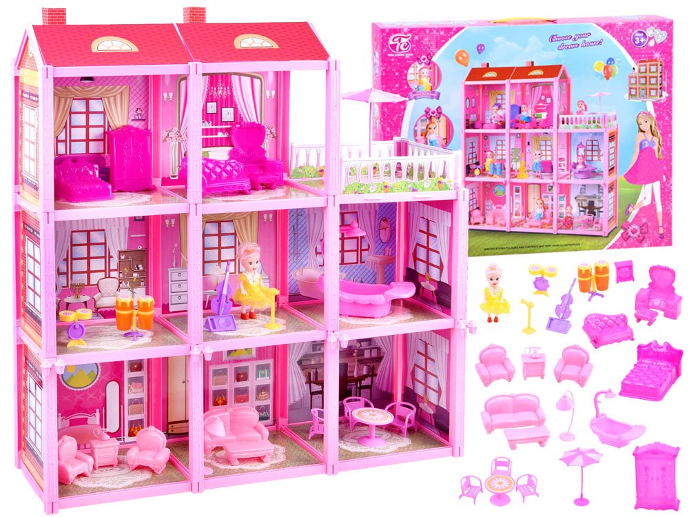 barbie doll pink house