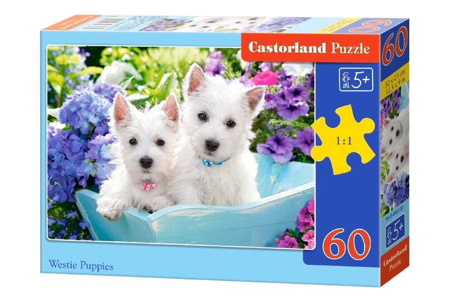 Puzzle 60 pieces Westie Puppies B066100 toys \ puzzles \ puzzles for