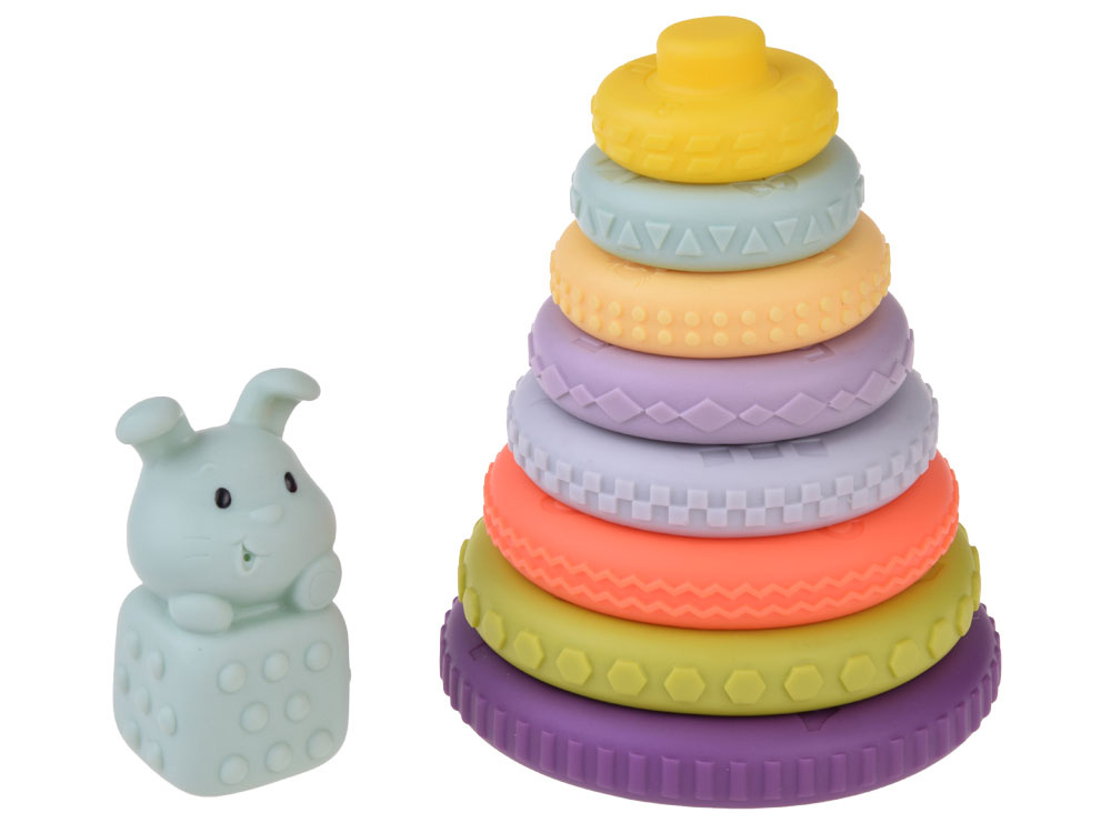 Pyramid with studs for arranging alphabet numbers patterns 9 pieces ...