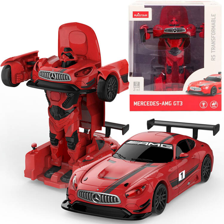 RASTAR Mercedes GT3 AMG Robot Car Transformation Light Sound ZA5135 ...