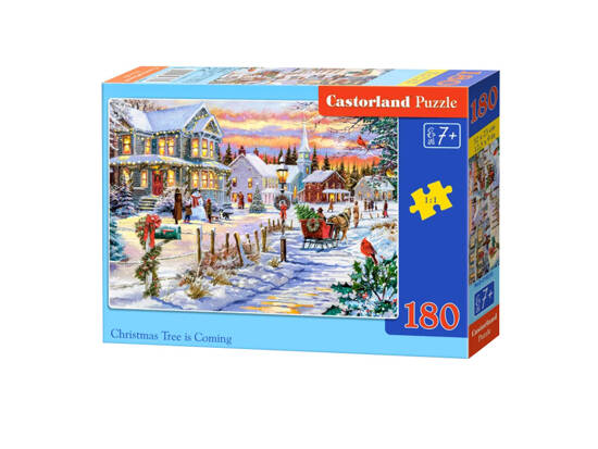  56 / 5 000 Christmas Puzzle 180 Piece Christmas Tree is Coming