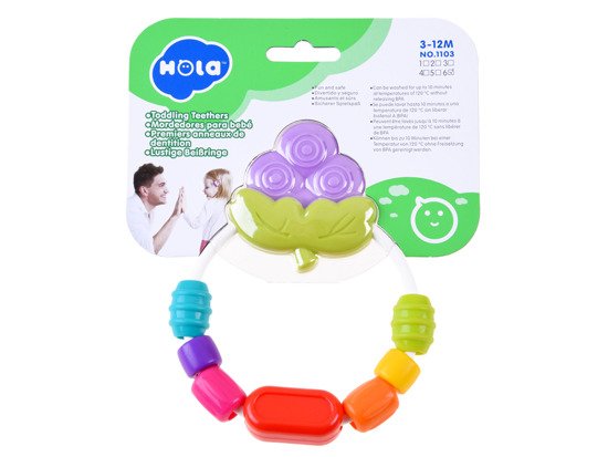  Colorful Teether rattle beads fruit ZA3094