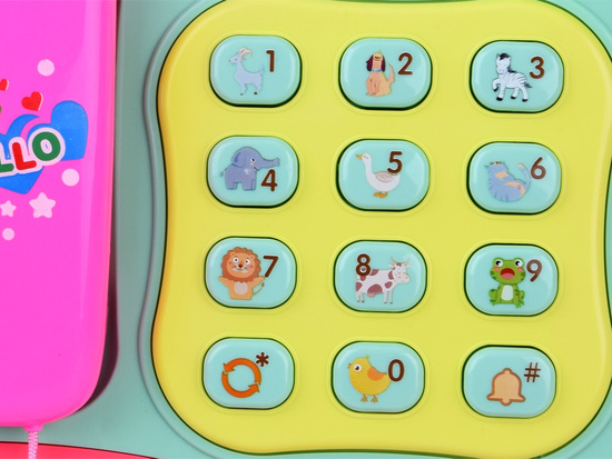  Colorful button phone plays melodies and lights ZA4625