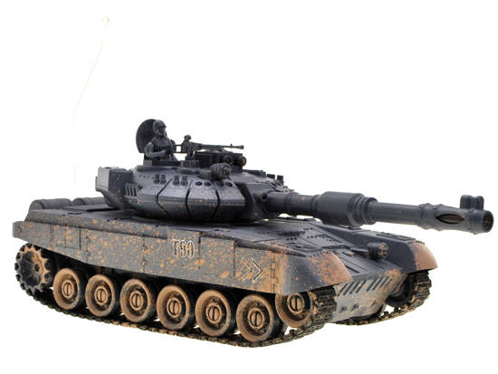  Controlled TANK T90 shoots rides lit RC0373
