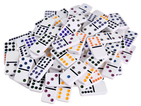  Domino puzzle game in a metal case GR0630