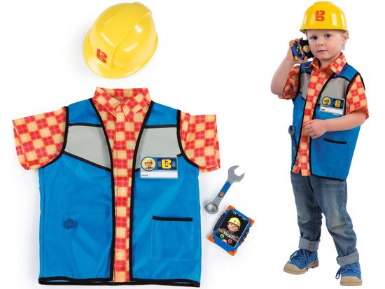  SMOBY Bob the Builder outfit helmet tools ZA3630