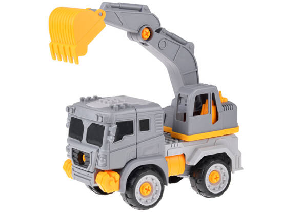  Super construction vehicle auto-robot 2in1 excavator ZA4704 A