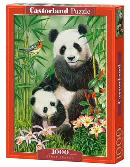 1000-piece puzzle C-104987 Panda Brunch