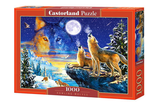 1000 - piece puzzle Howling Wolves