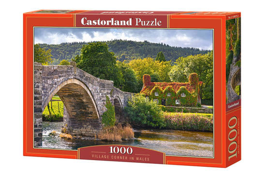 1000 - piece puzzle Village Corner in Wales
