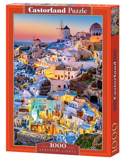 1000 piece puzzles Santorini Lights