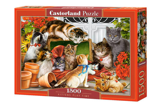 1500 - piece puzzle Kittens Play Time