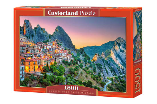 1500 - piece puzzle Sunrise over Castelmezzano