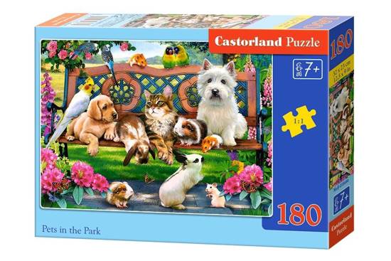 180-piece puzzle Pets in the Park