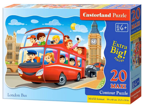 20-piece MAXI London Bus puzzle