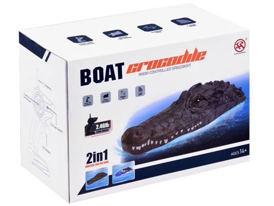 2in1 remote-controlled crocodile boat RC0576