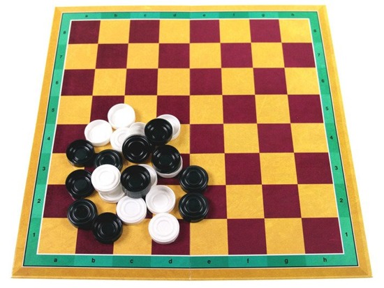 2w1 board game Checkers + Jaw grinder GR0089