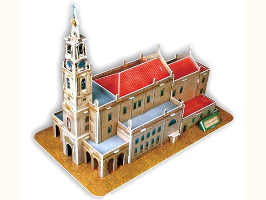 3D Puzzle Basilica in Fatima 47-element ZA1530