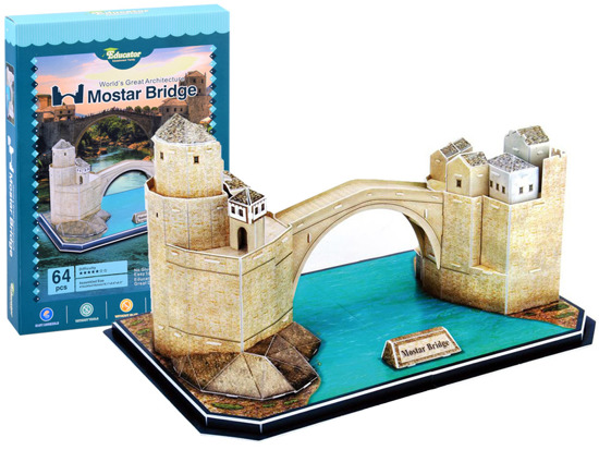 3D Puzzle Old Bridge in Mostar 64 pieces ZA2900