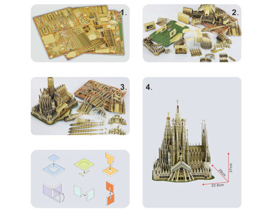 3D Puzzle Sagrada Familia Basilica 223 pieces. ZA3785