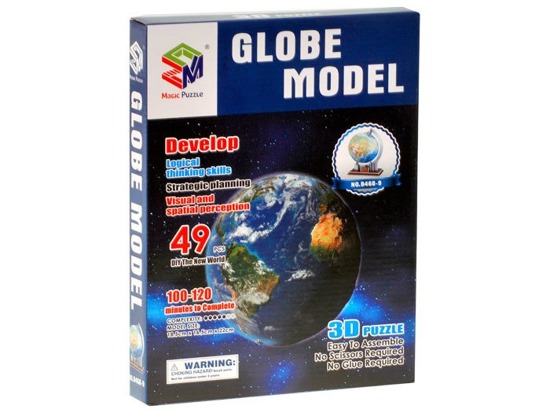 3D SPATIAL GLOBE Puzzle 49 pieces globe puzzle ZA0936