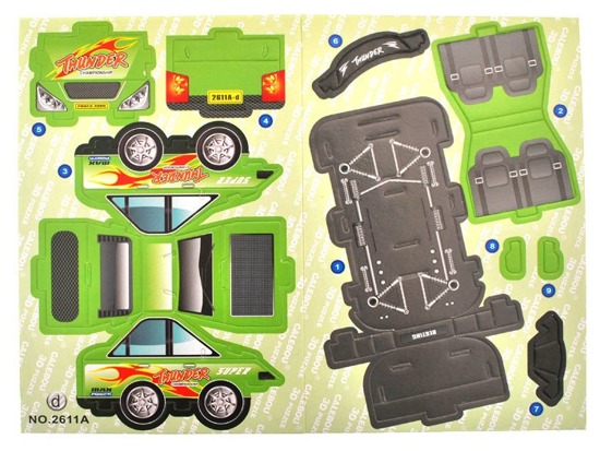 3D puzzle space Puzzle Cars ZA1088