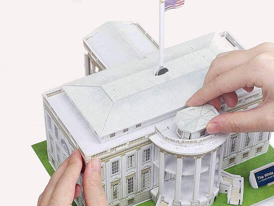 3D puzzle white house of the famous buildings ZA2529