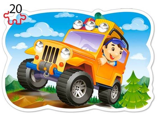 4-in-1 puzzle 8,12,15,20-piece Ride for Fun