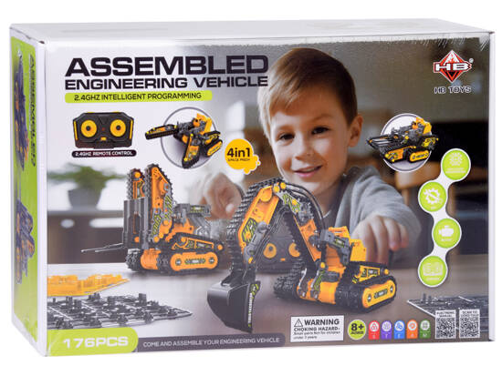 4in1 construction kit Remote controlled construction machines 176 pieces RC0694