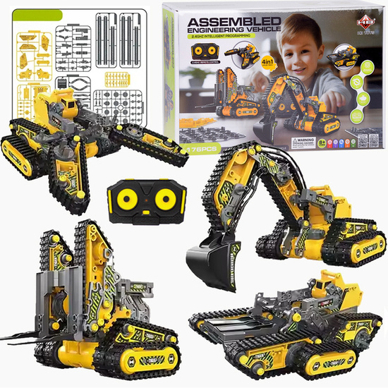 4in1 construction kit Remote controlled construction machines 176 pieces RC0694